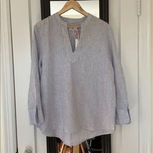 Vineyard Vines, pinstripe linen tunic
